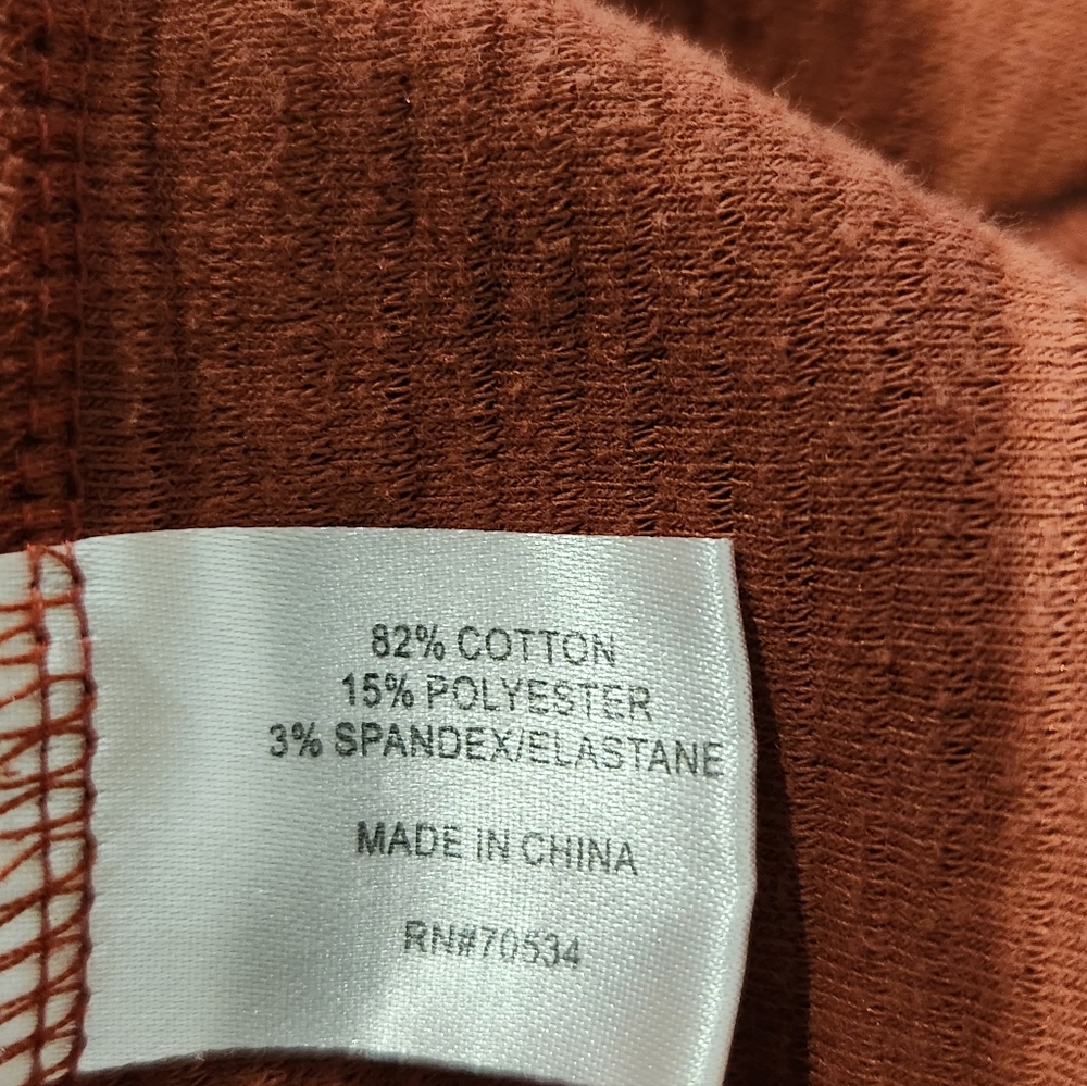 Orvis Women's Cowl Neck Textured L/S Sweater - Terracotta - Picture 6 of 7